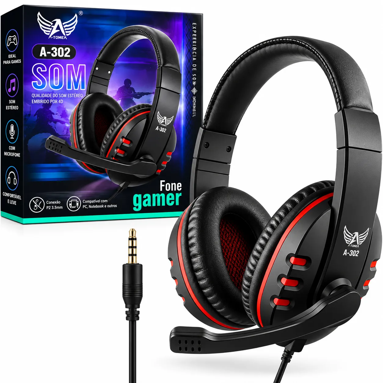 Fone Headset Gamer Altomex A-302