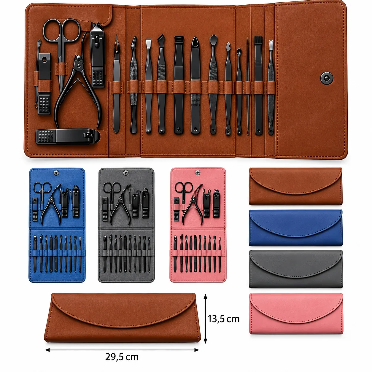 Kit Manicure 16 Peças B-Max BM-F1816