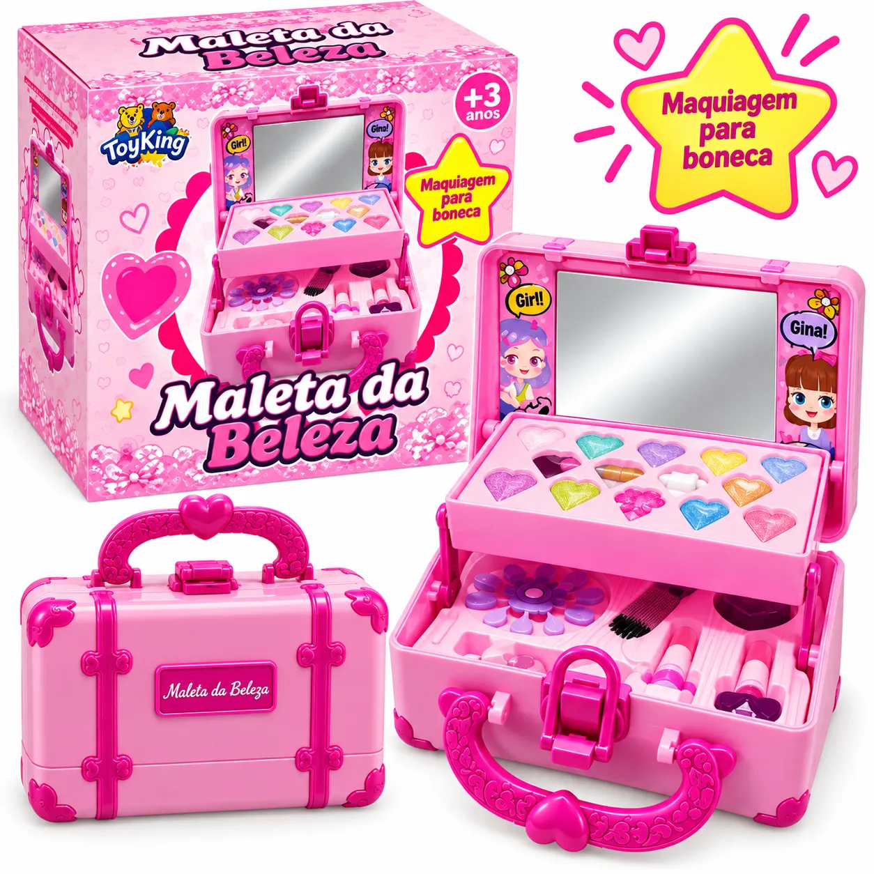 Maleta da Beleza Infantil Toy King TK-AB4609