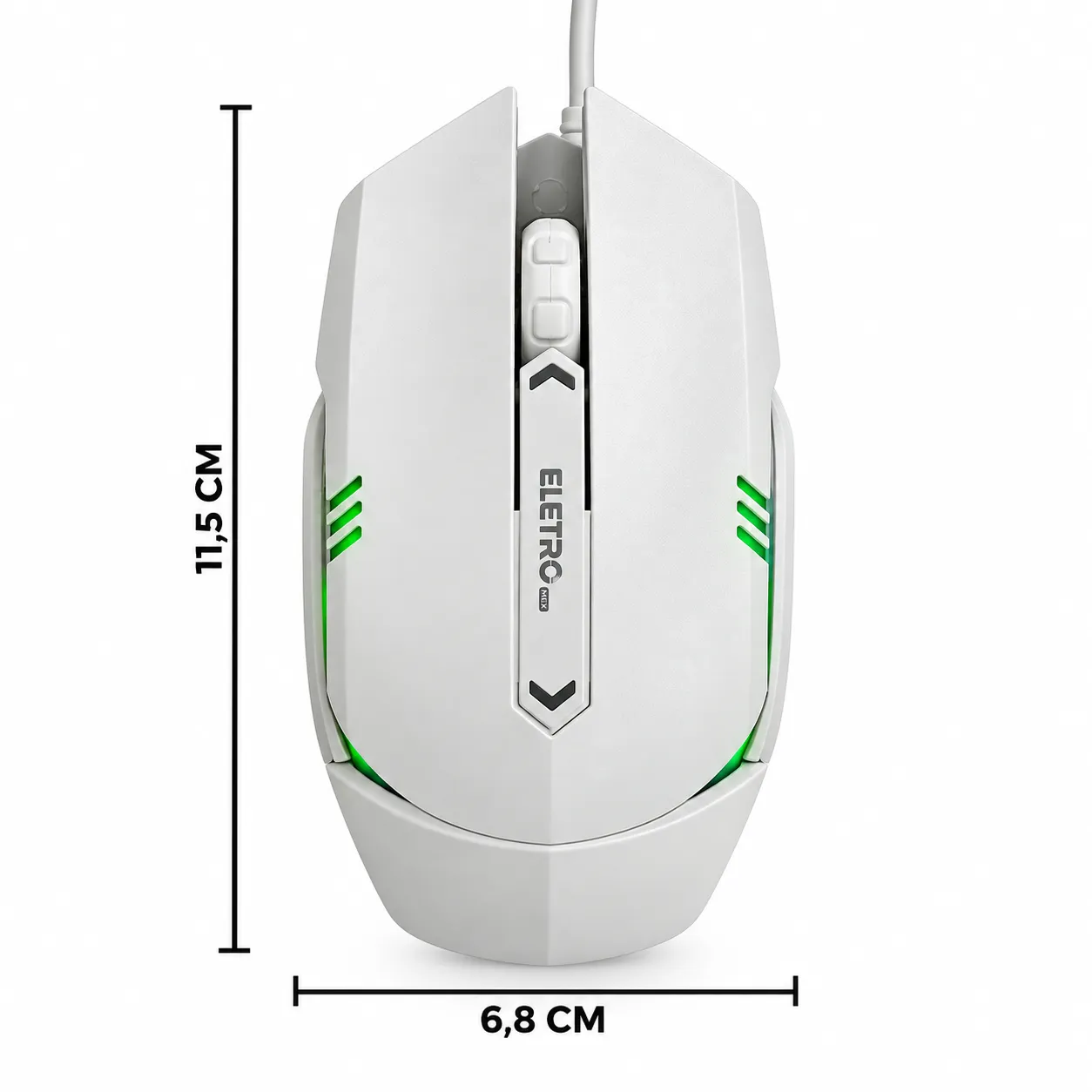 Mouse Gamer 1200DPI Com LED Eletromex EL-2205 - 2