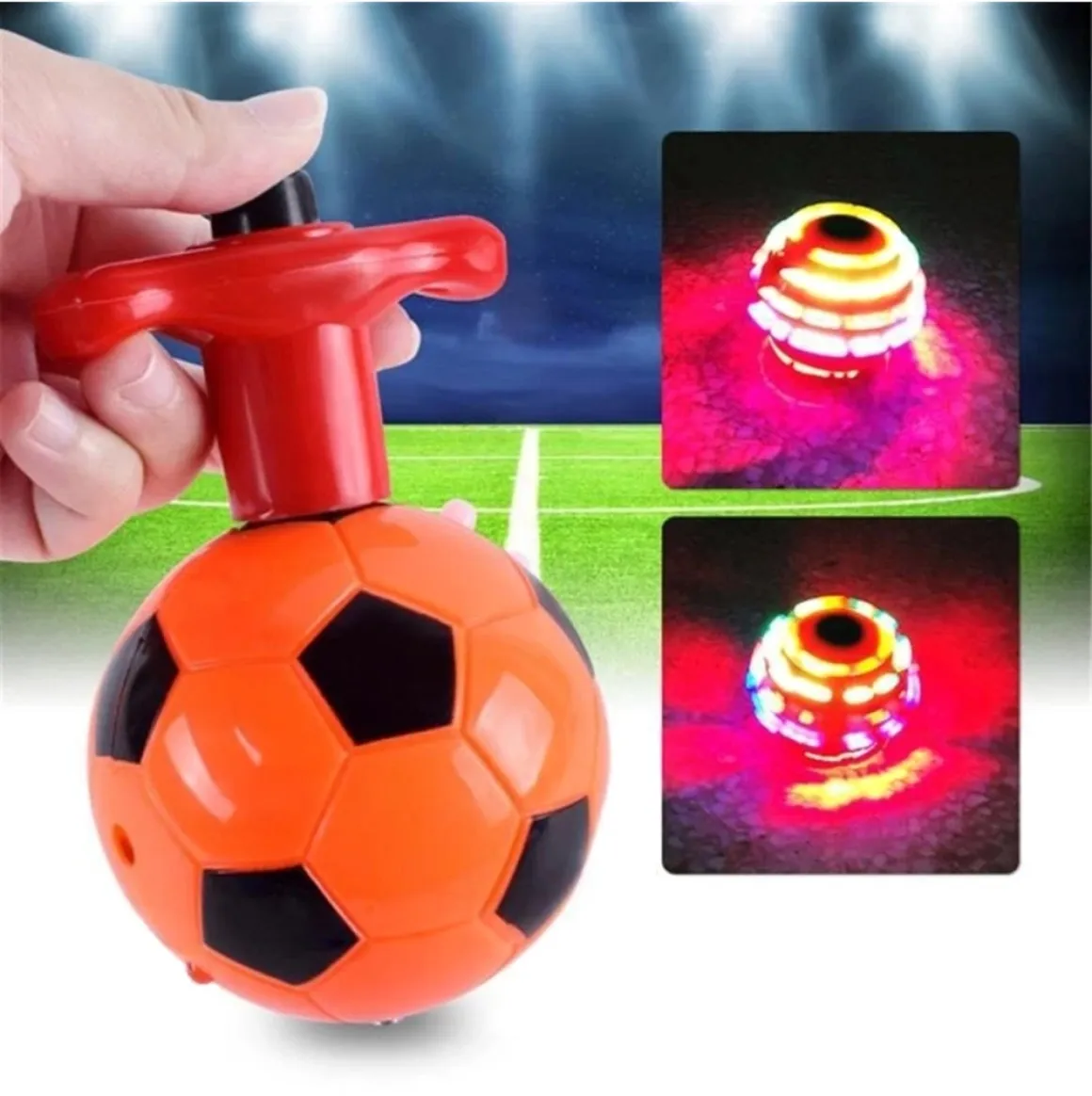 Beyblade Pião Bola De Futebol Musical Com LED Unitário Toy King TK-AB4830 - 2