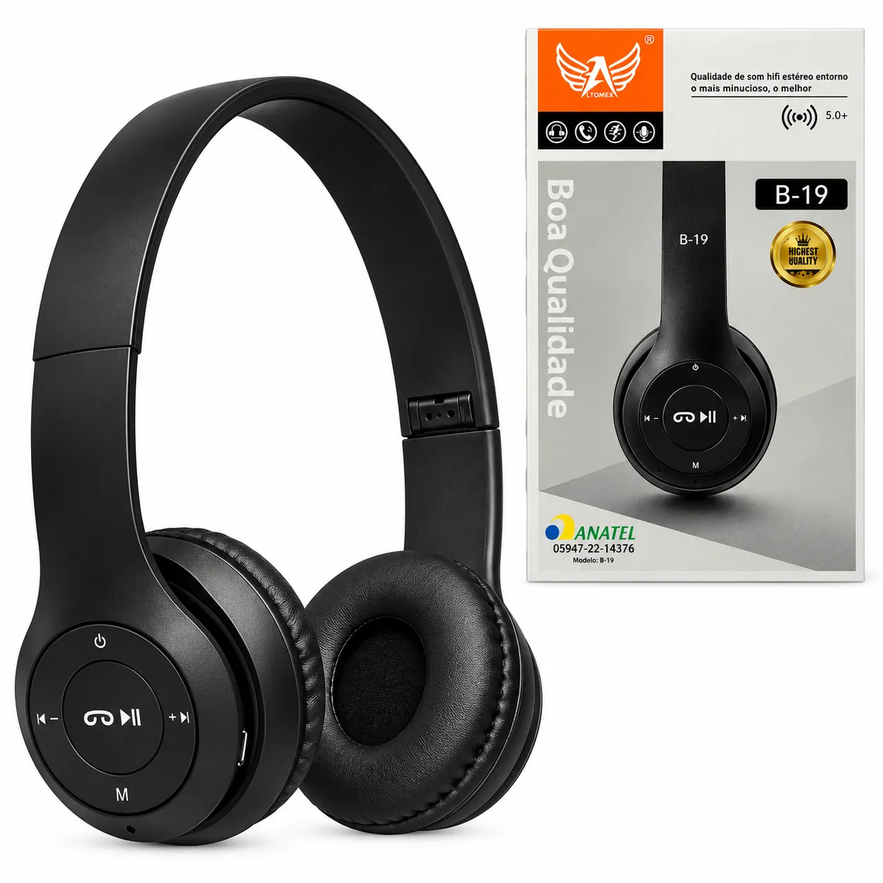 Fone De Ouvido Sem Fio Bluetooth Cores Variadas Altomex B-19M