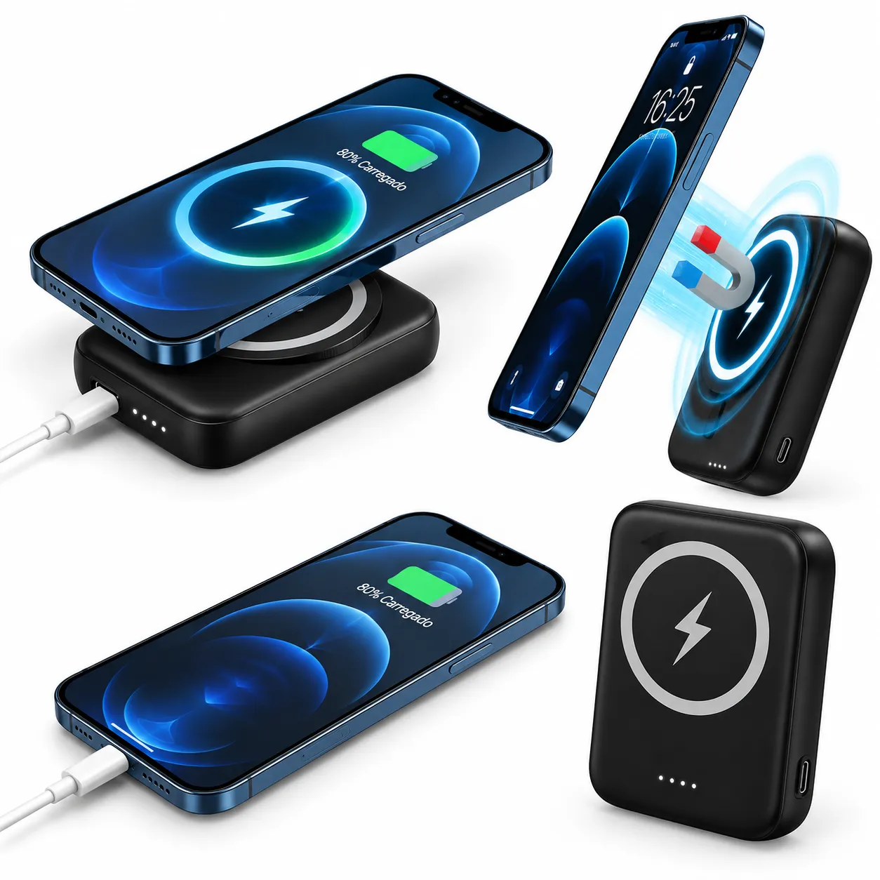 Carga Extra 5.000mAh por Indução Altomex AL-766 - 2