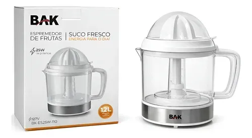 Espremedor De Frutas 1.2 Litros Bak BK-ESP25W-110