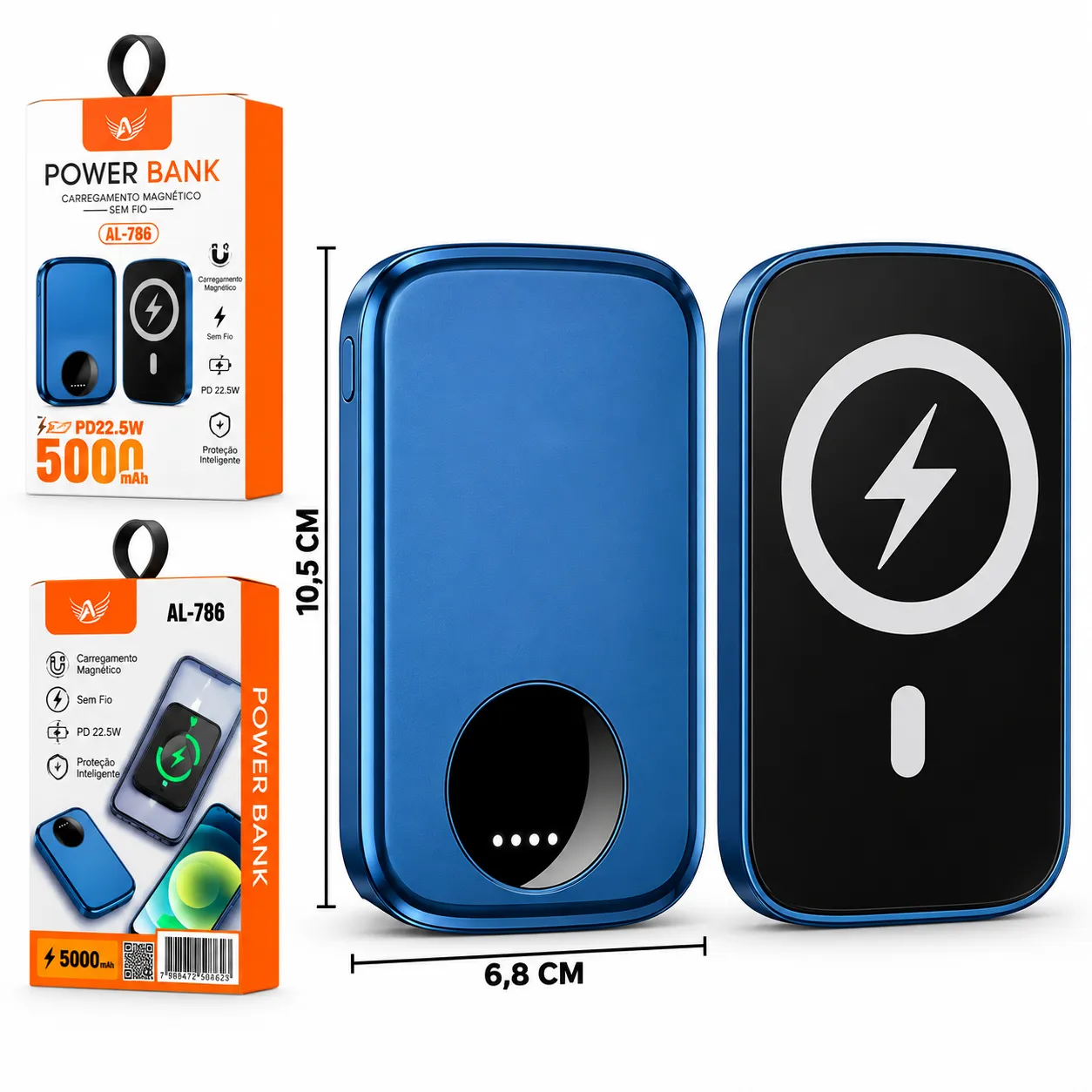 Carga Extra 5.000mAh por Indução Altomex AL-766
