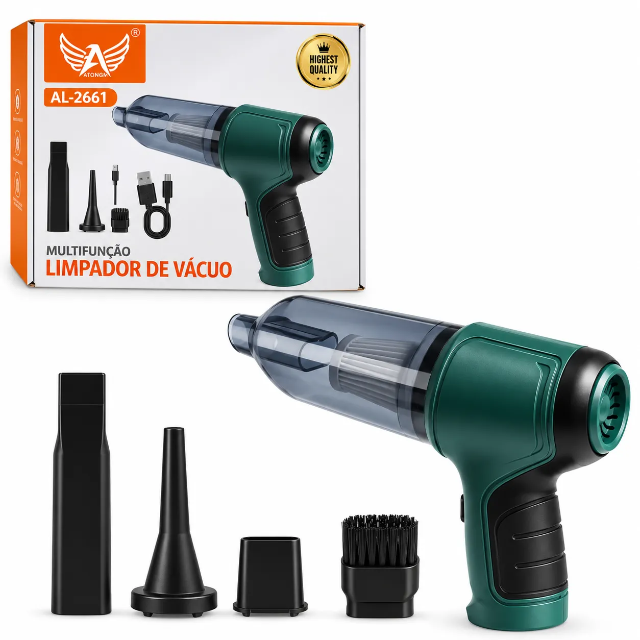 Aspirador e Soprador de Ar Portátil Altomex AL-2661