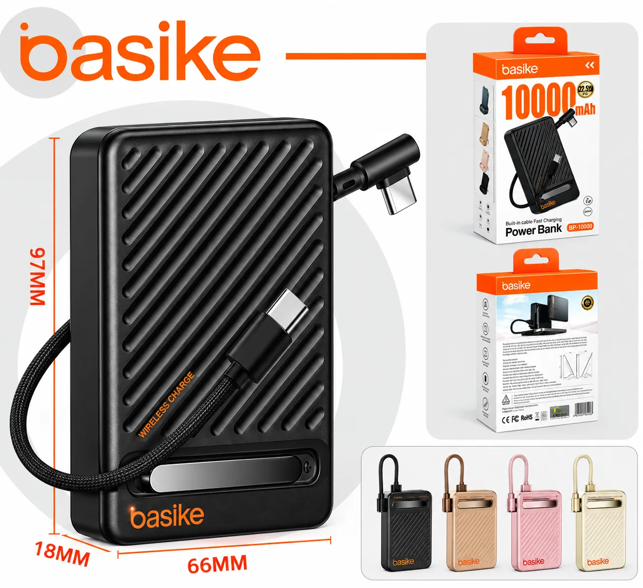 Carga Extra 10.000mAh 22.5W Basike POW-219 - 2
