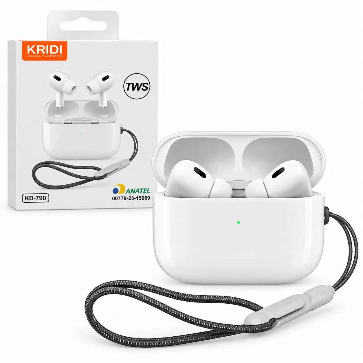 Fone De Ouvido Sem Fio Bluetooth IPX4 Kaidi KD-790