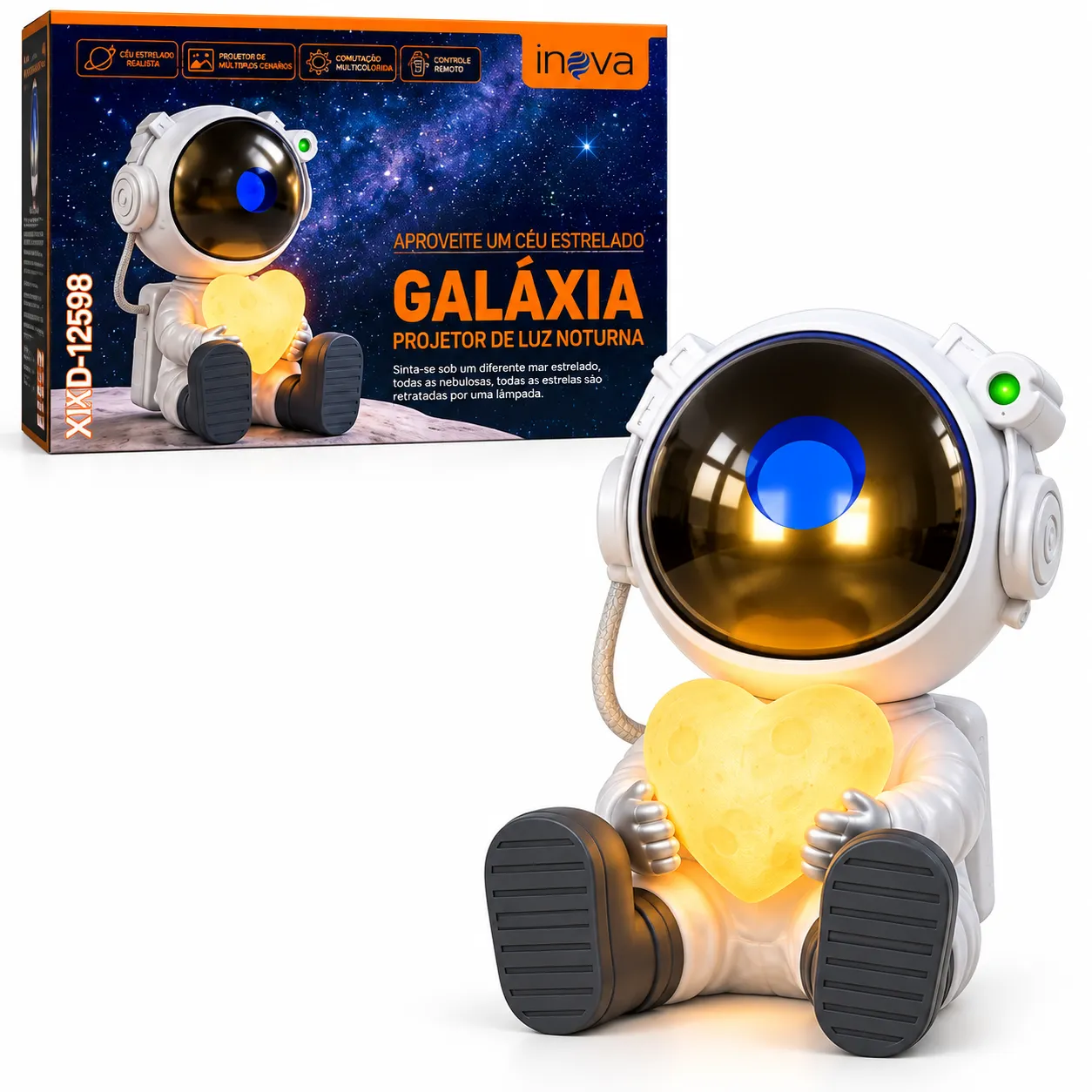 Astronauta Projetor de Galáxias Inova XKD-12599