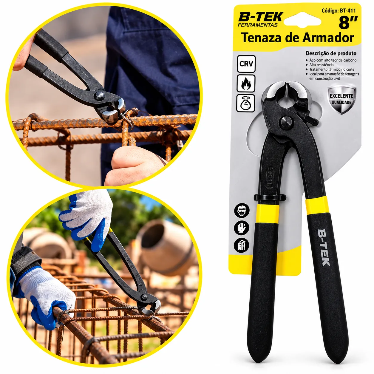 Alicate Armador 8 Polegadas B-Tek BT-411 - 2