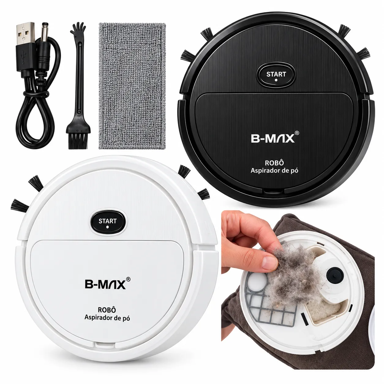 Robô Aspirador de Pó Automático B-Max BM-F1028 - 2