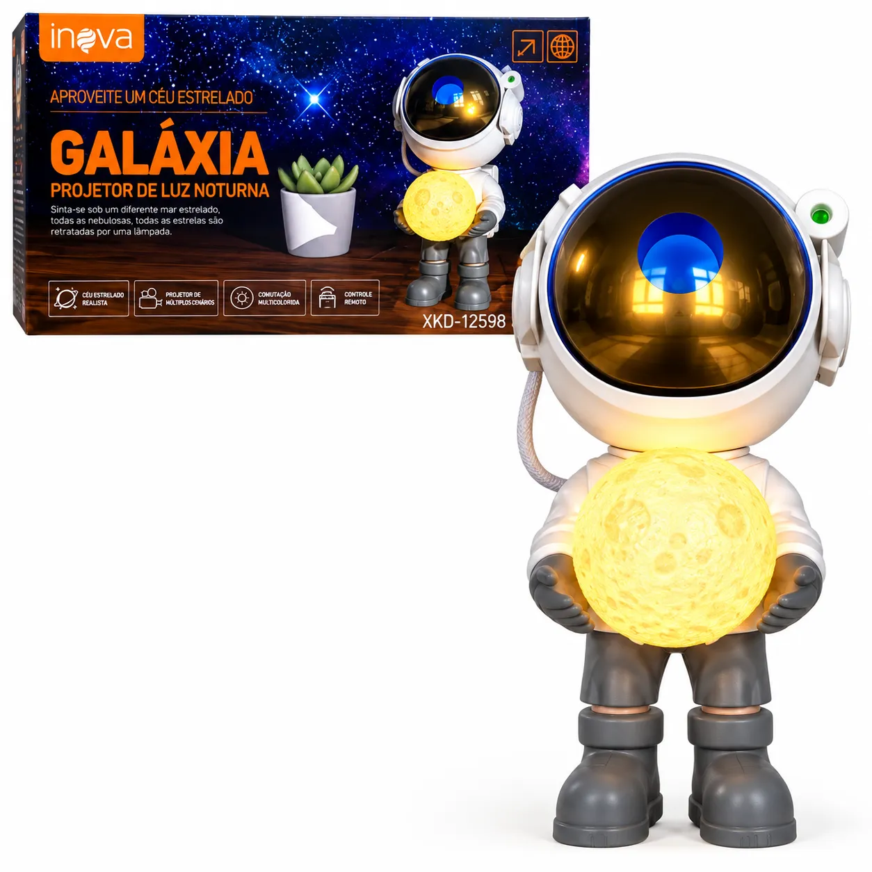 Astronauta Projetor de Galáxias Inova XKD-12598