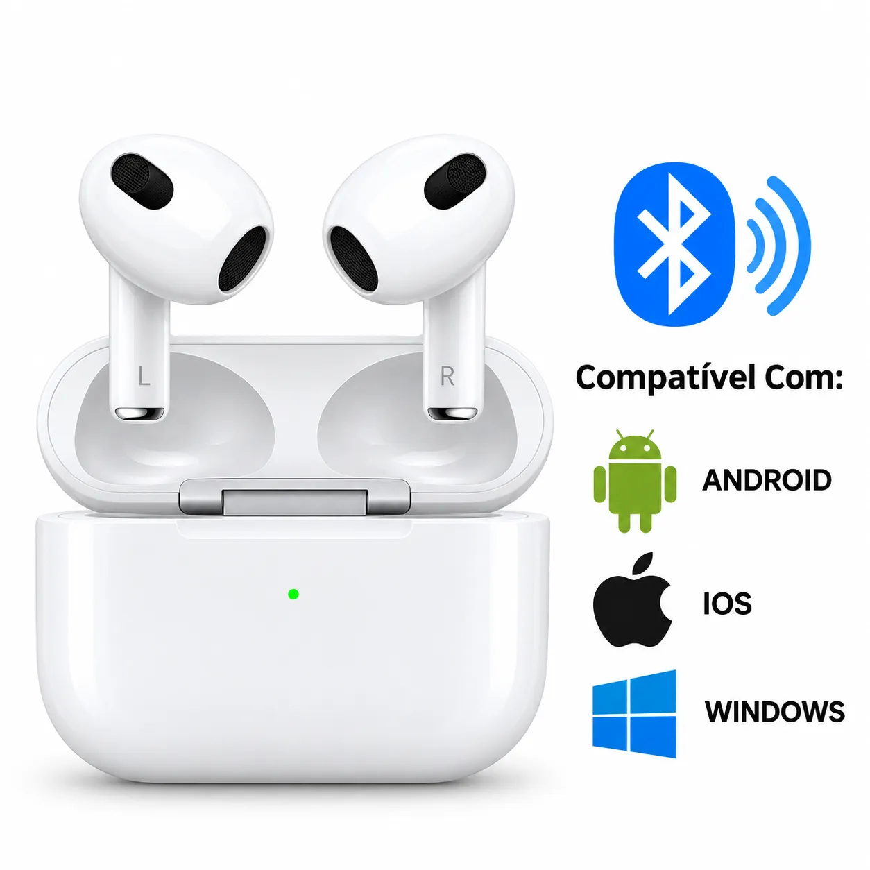 Fone De Ouvido Sem Fio Bluetooth 5.0 Altomex A-607 - 3