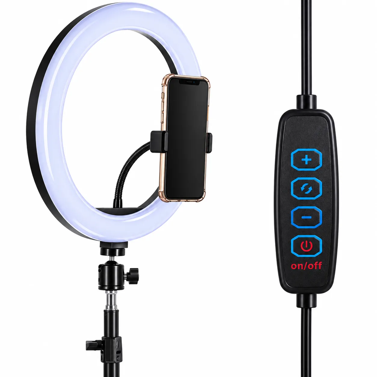 Iluminador Ring Light 12 Polegadas Com Tripé 210 cm B-Max BM-L04 - 2