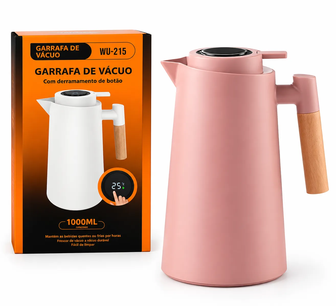 Garrafa Chaleira Térmica Com Sensor 1 Litro WU-215 - 4