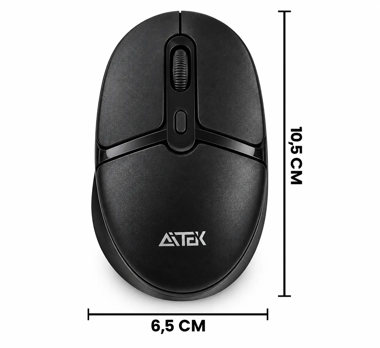 Mouse Sem Fio Recarregável 1600DPI AMO-W1 - 2