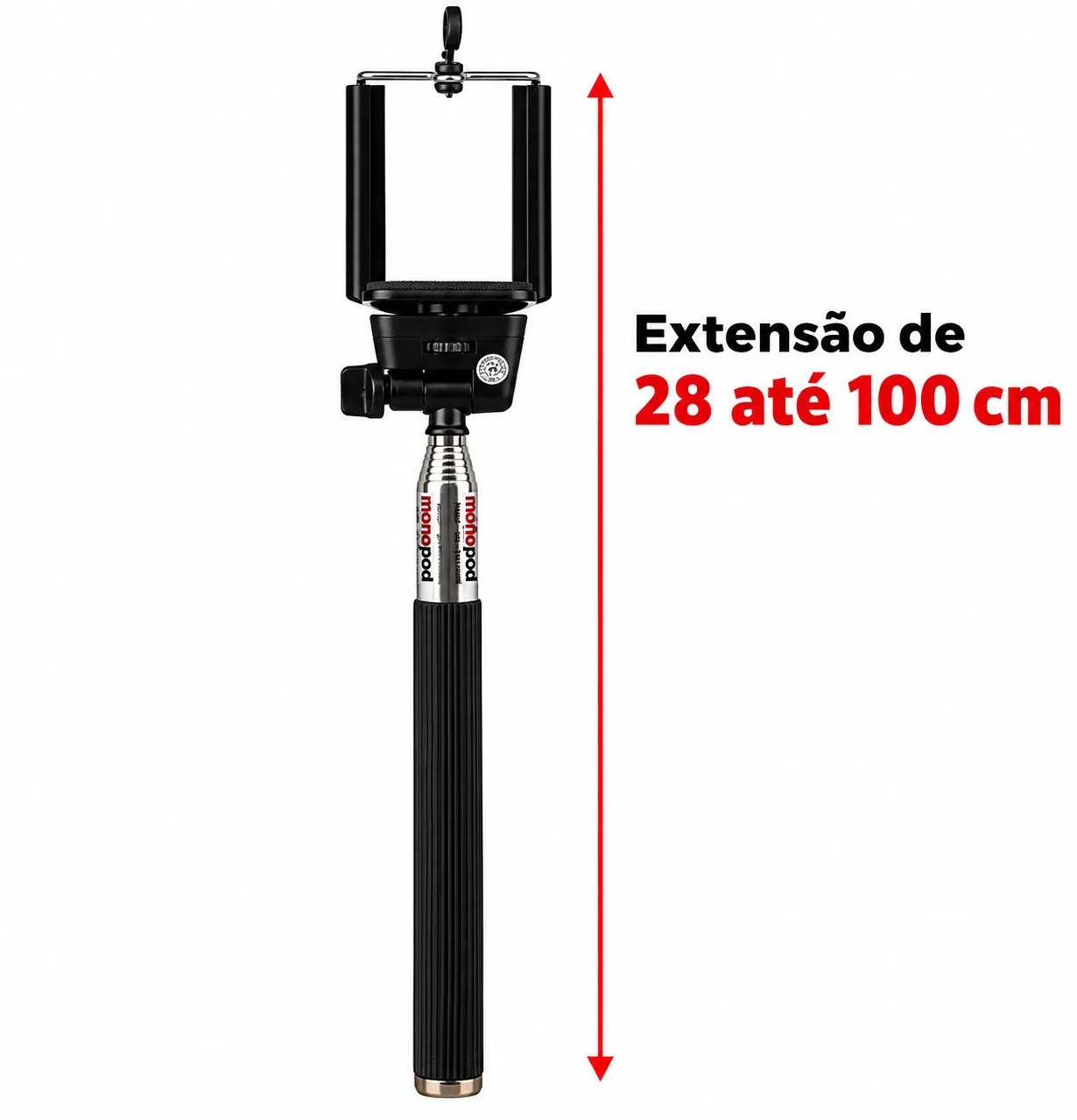 Bastão De Selfie Com Controle Remoto Tripé 100cm Eletromex EL-7002 - 2
