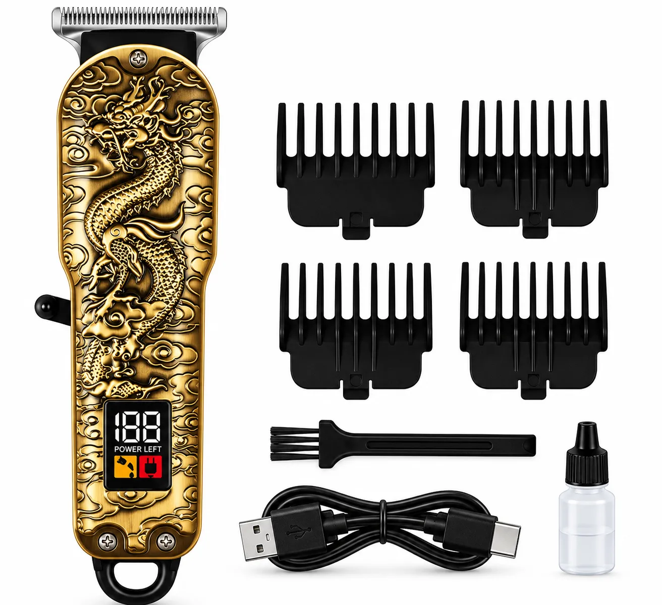 Máquina de Cortar Cabelo Profissional Com Painel Altomex AL-2927 - 2