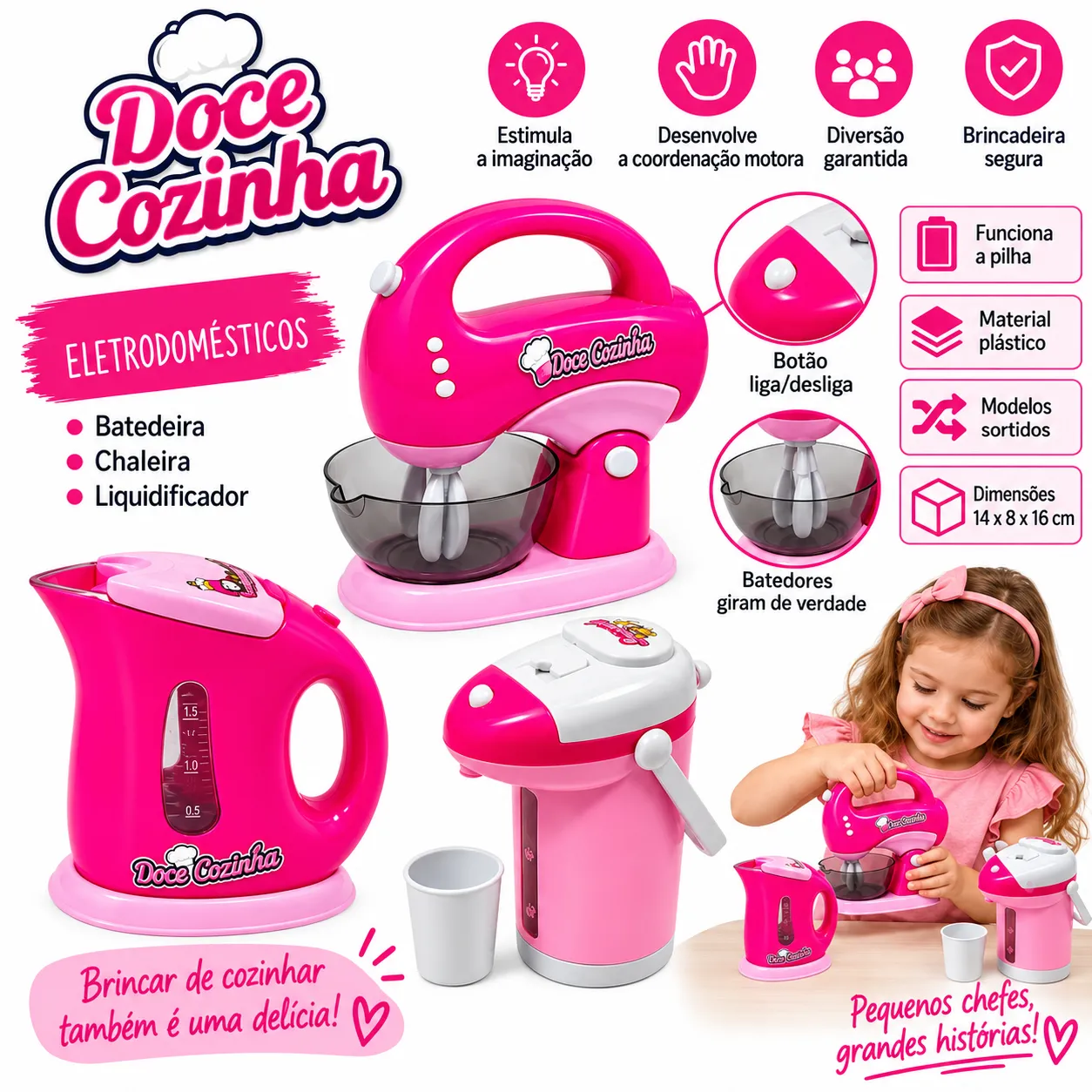 Doce Cozinha Infantil 3 Modelos Toy King TK-AB0235 - 2