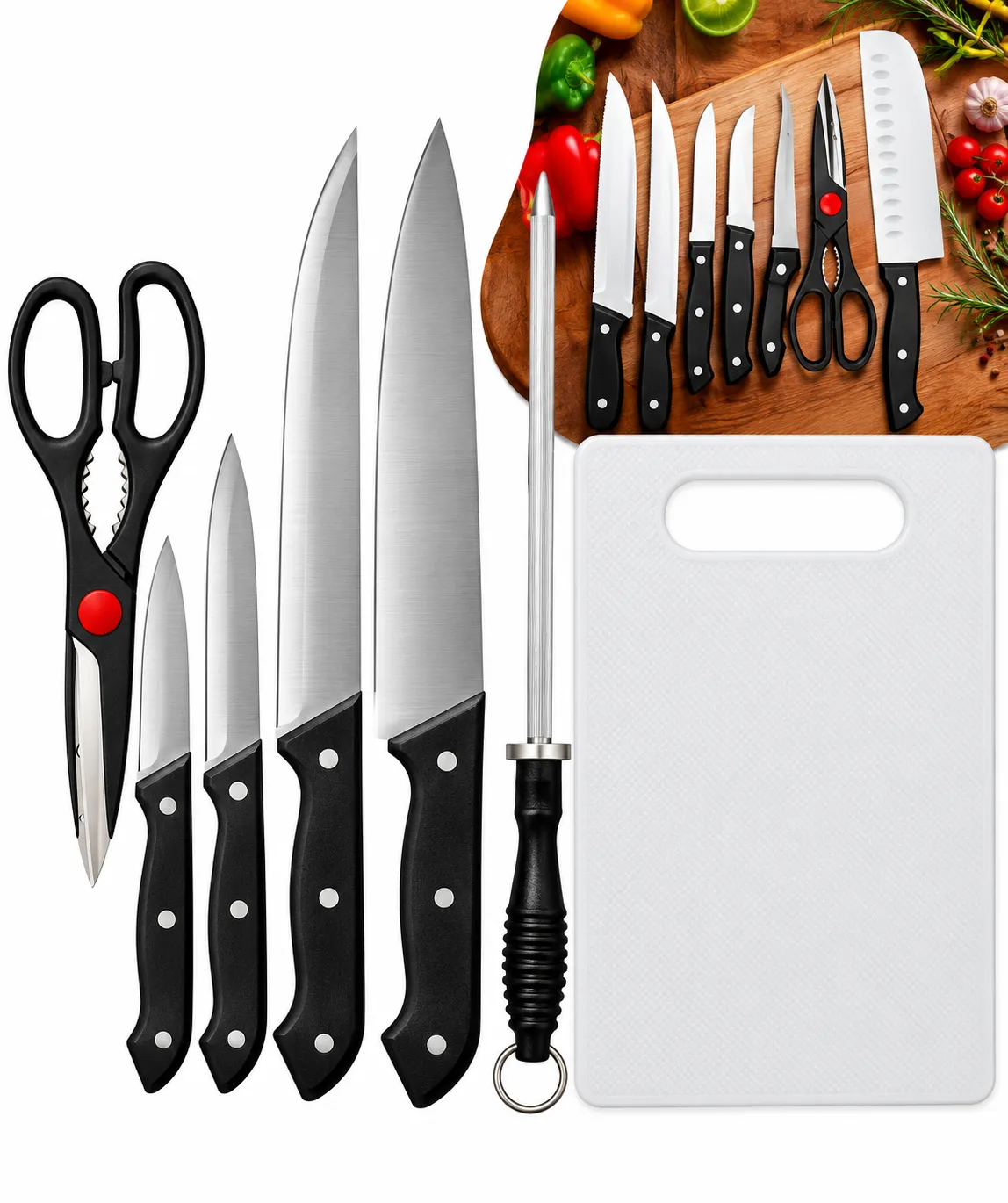 Kit Cozinha 7 Peças Com Tábua Top Útil TOP1267 - 3