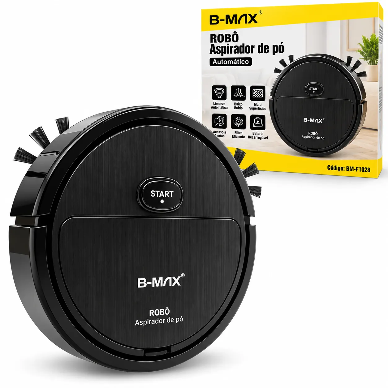 Robô Aspirador de Pó Automático B-Max BM-F1028