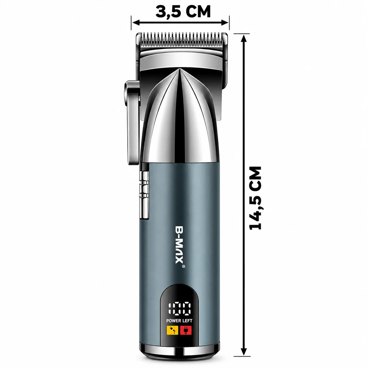 Máquina Profissional De Cortar Cabelo Com Visor LCD B-Max BM-C019 - 2